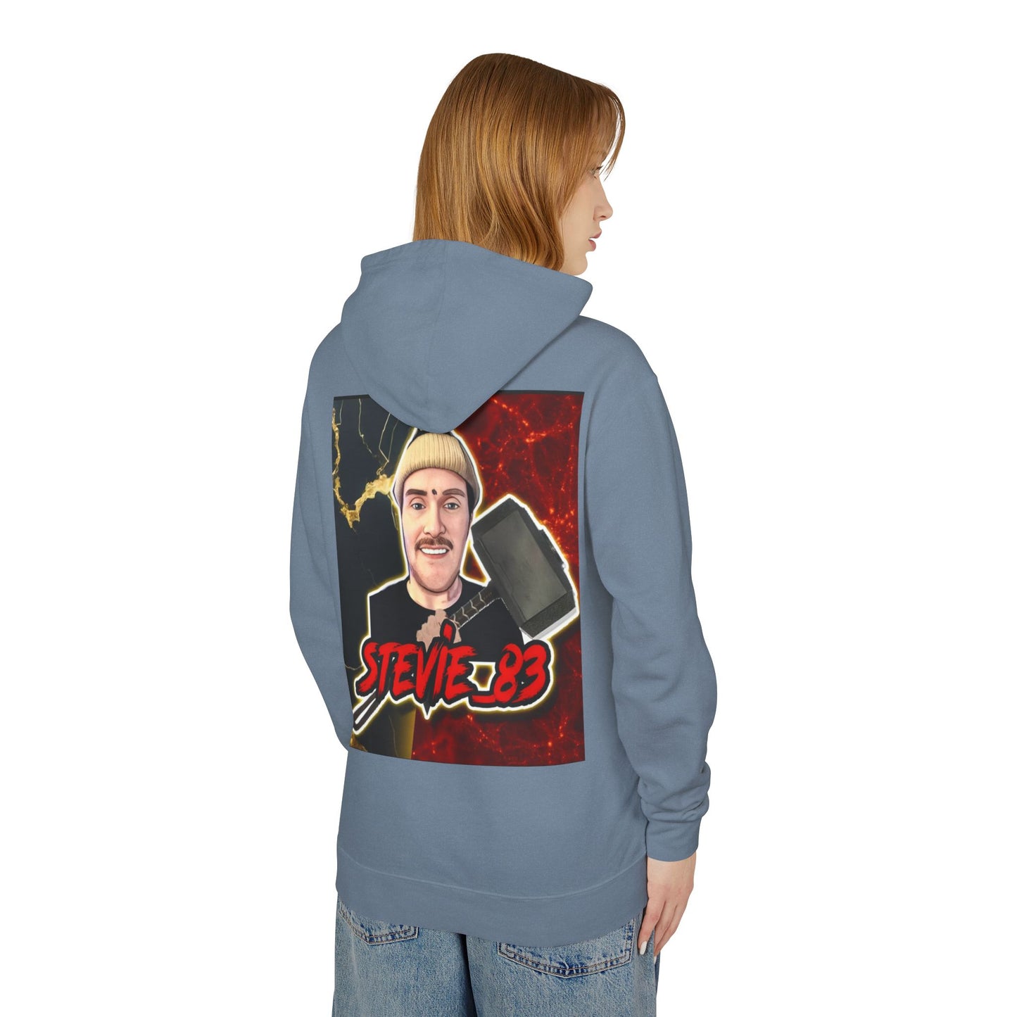 Graphic Hoodie — 'Brain Bloom' Logo Front & Skull Mandala Back