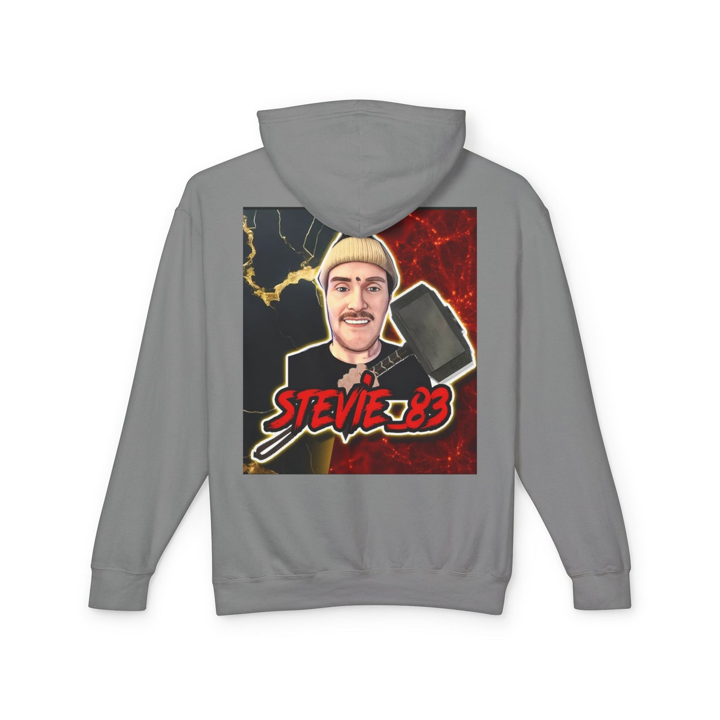 Graphic Hoodie — 'Brain Bloom' Logo Front & Skull Mandala Back