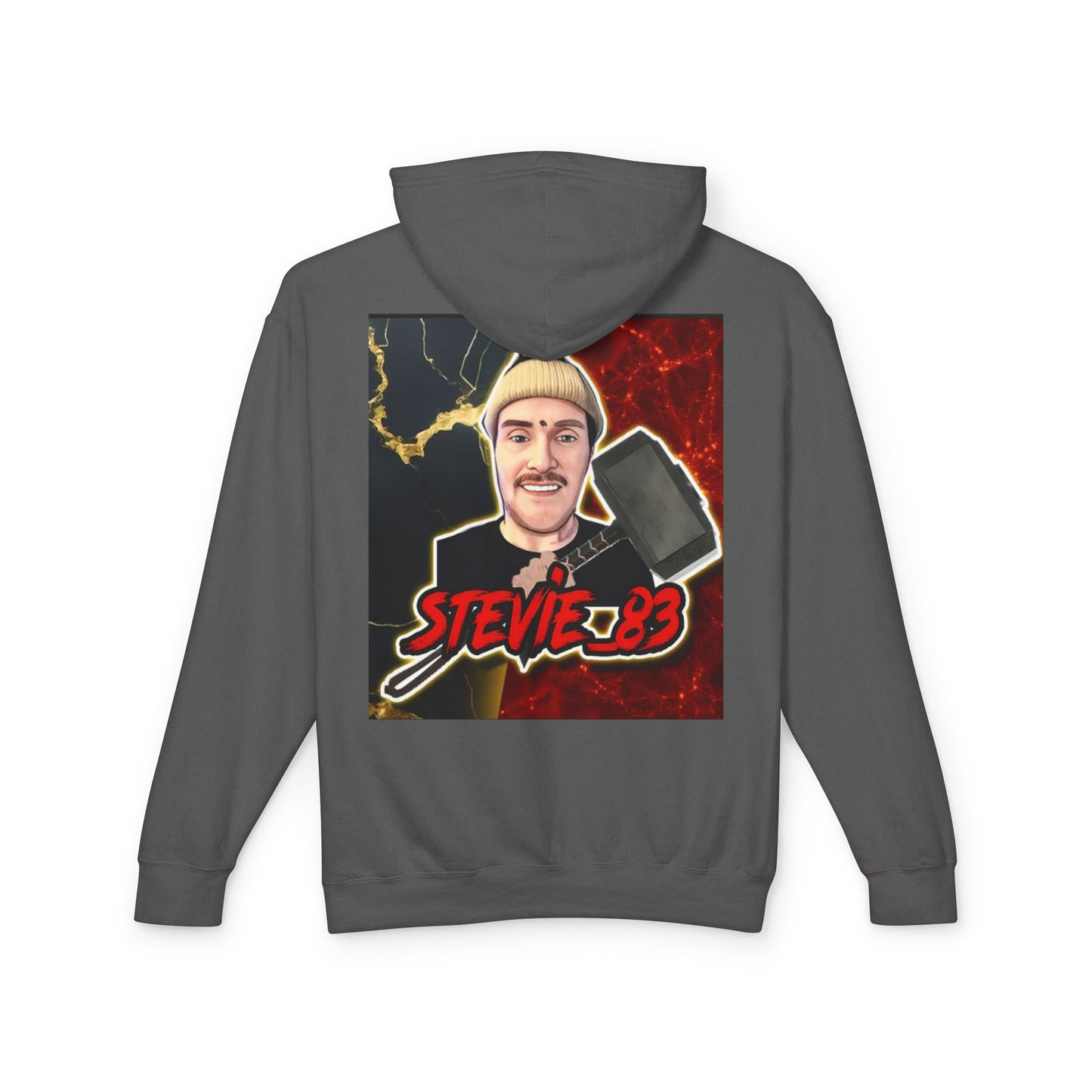 Graphic Hoodie — 'Brain Bloom' Logo Front & Skull Mandala Back