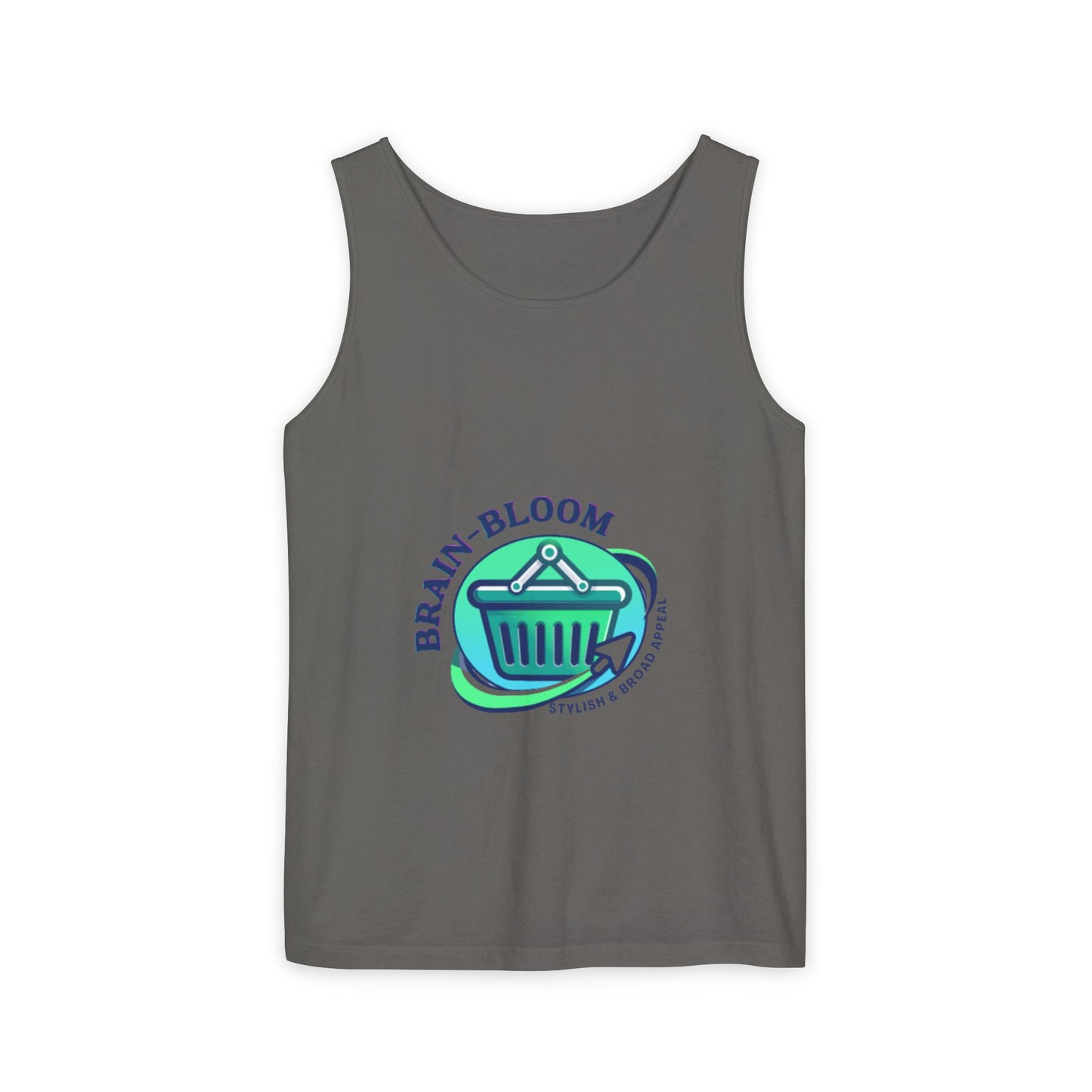 Brain Bloom Graphic Tank Top — "These People Are Crazy" Skull Back Print