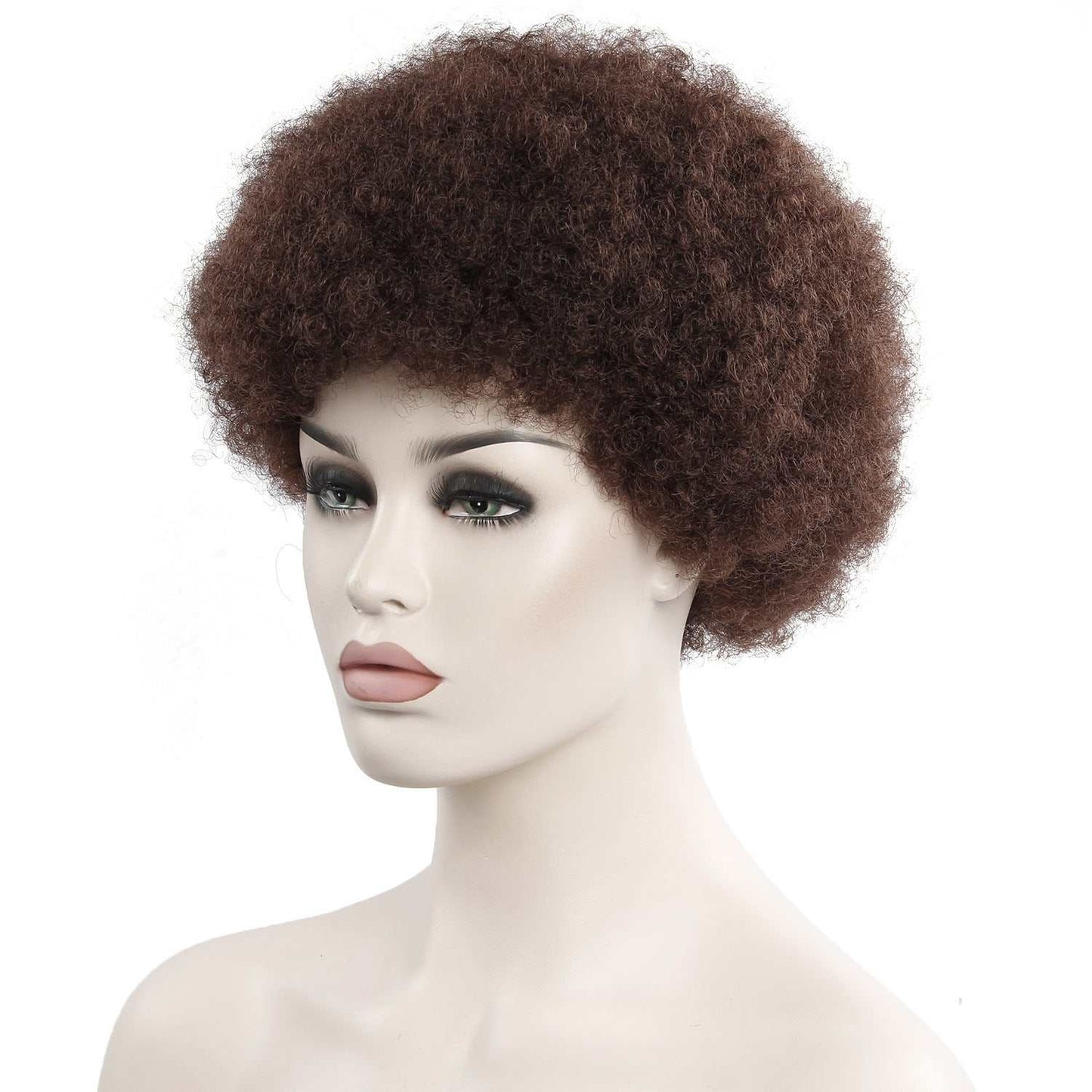 African Curly Hair 6 Inch Short Exploded Headgear