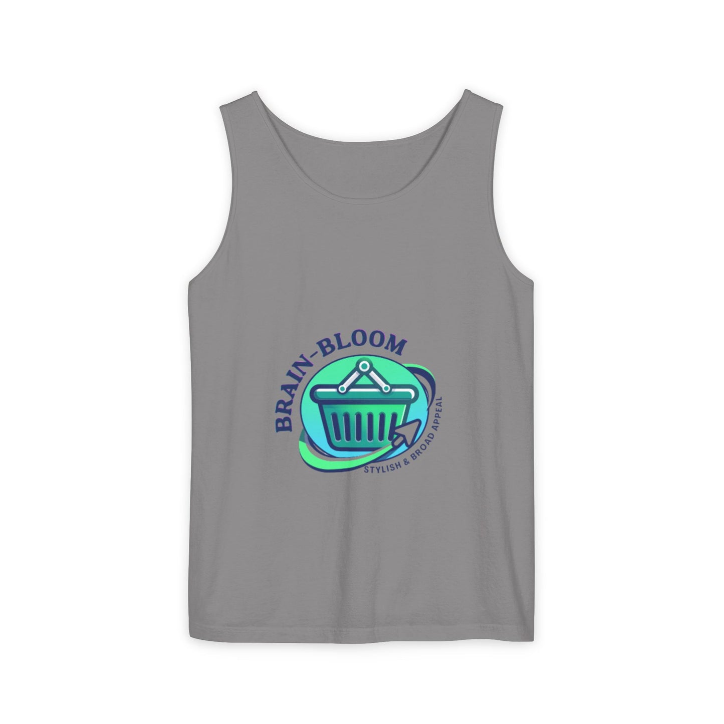 Brain Bloom Graphic Tank Top — "These People Are Crazy" Skull Back Print