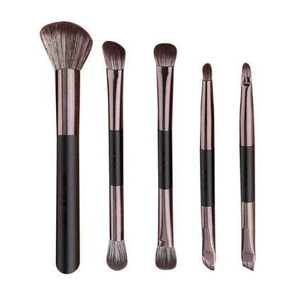 Makeup With Mirror Multifunctional Makeup Brush Suit