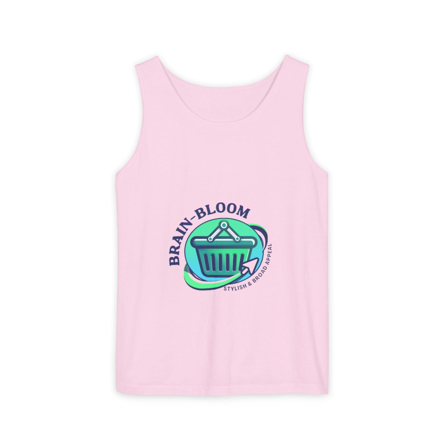 Brain Bloom Graphic Tank Top — "These People Are Crazy" Skull Back Print