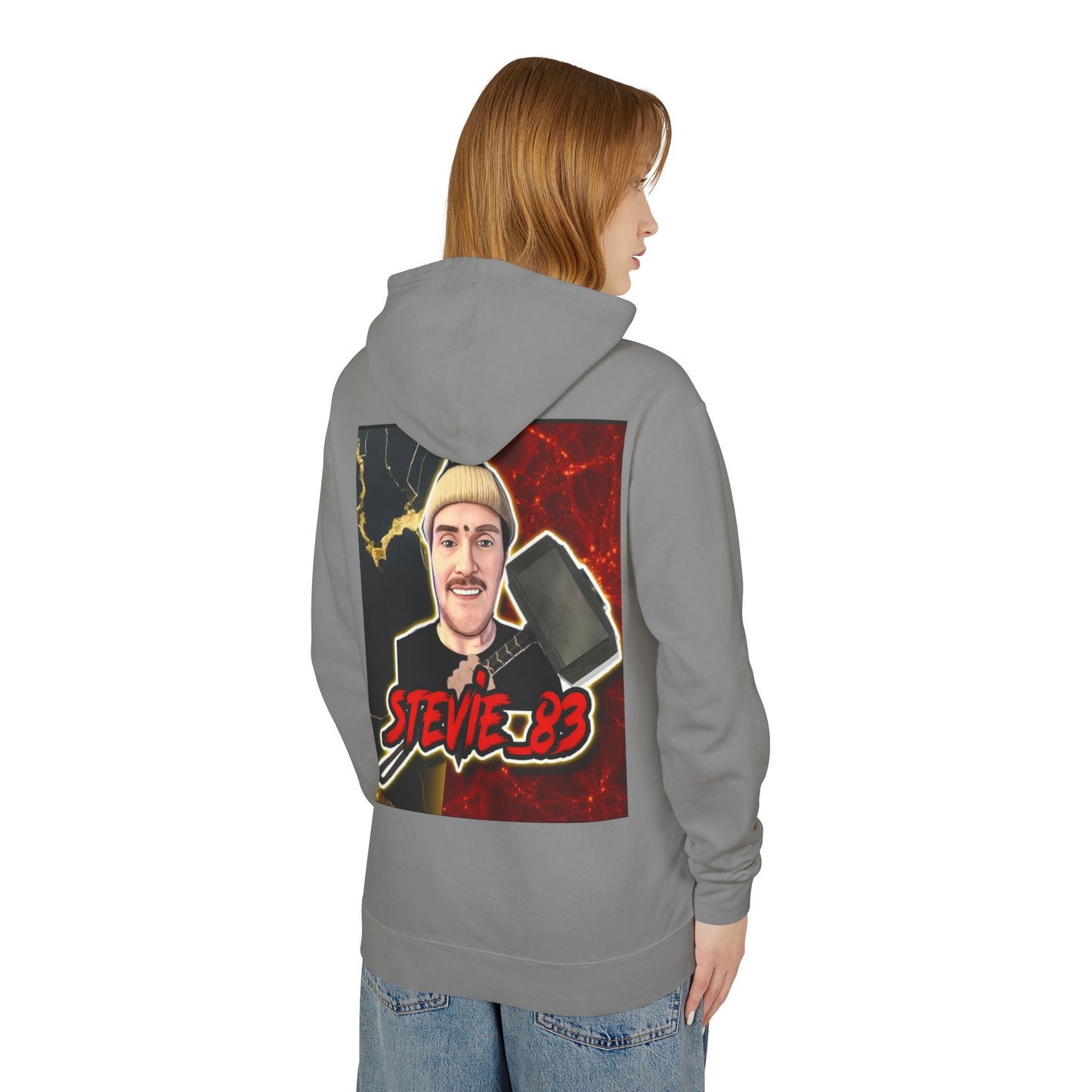 Graphic Hoodie — 'Brain Bloom' Logo Front & Skull Mandala Back