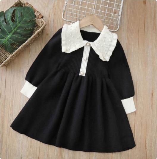 Children Knitted Sweater Dress Children