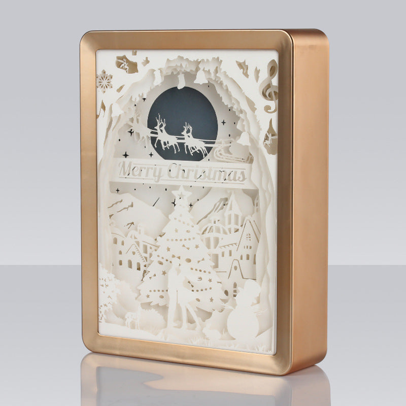 Best Holiday Gifts Christmas Design Paper Photo Picture Frame With Led Light