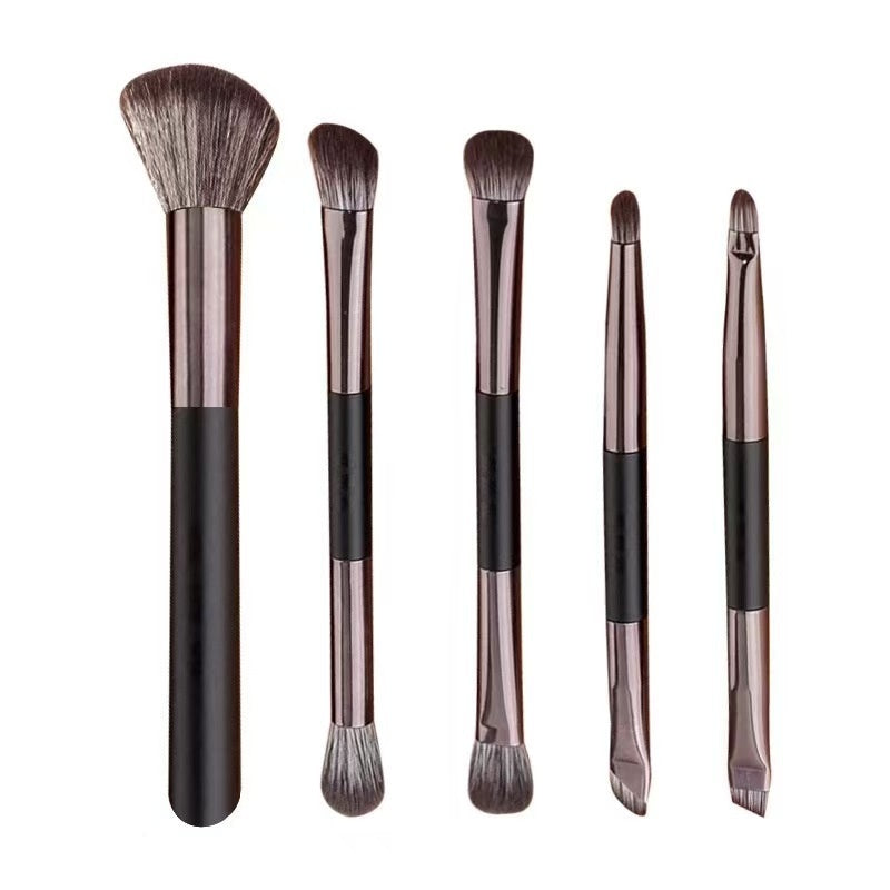 Makeup With Mirror Multifunctional Makeup Brush Suit