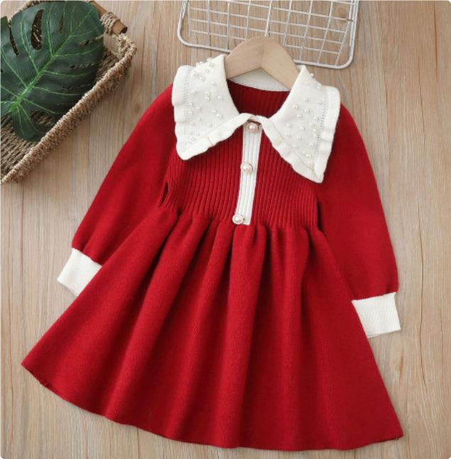 Children Knitted Sweater Dress Children